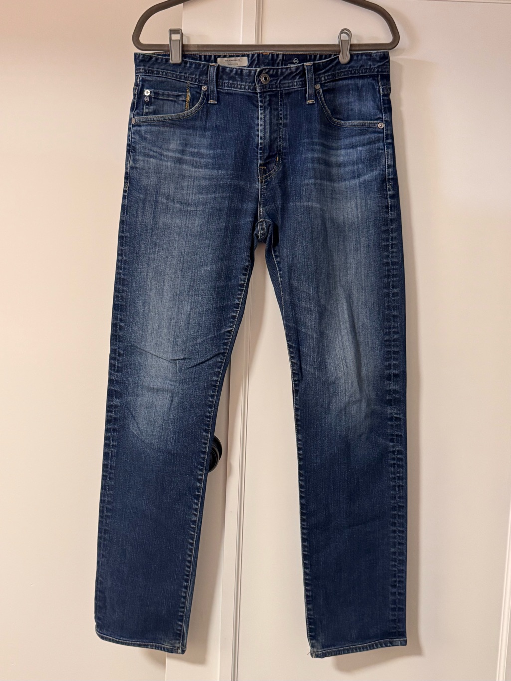 Ag Adriano Goldschmied Indigo Slim Straight Jeans